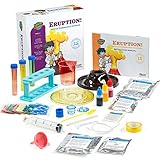 Exploding Volcano Science Kit for kids – 15 Erupting Volcano experiments to build your own volcano Set. Ages 4,5,6-8 Everything Included + Instruction Manual