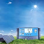 Mohoo 20A Charge Controller Solar Charge Regulator Intelligent USB Port Display 12V-24V
