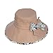 Women Wide Brim Sun Hat Summer Outdoor Foldable Beach Cap Khaki