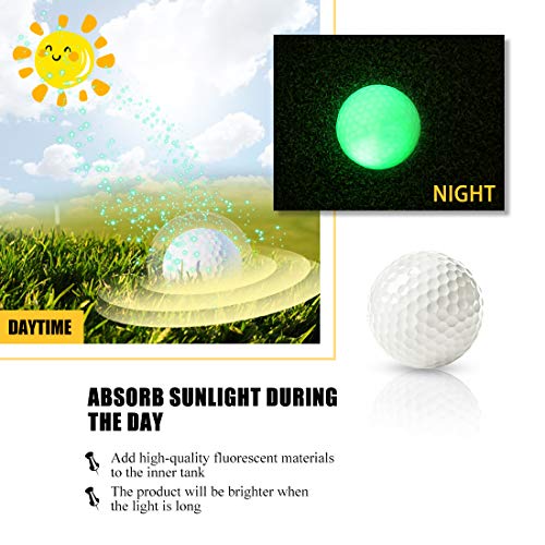 VANCL 12 Pack Luminous Night Golf Balls Best Hitting Tournament