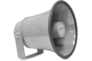 Pyle Indoor/Outdoor PA Horn Speaker - 6.3” Portable PA Speaker with 8 Ohms Impedance & 25 Watts Peak Power - Mounting Bracket