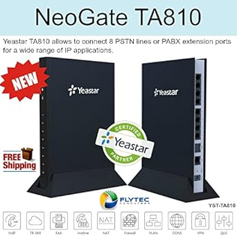 Amazon Com Yeastar Yst Ta810 Neogate 8fxo Port Gateway