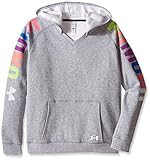 Under Armour Girls' UA Favorite Fleece Hoodie Medium / 10-12 Big Kids True Gray Heather