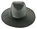Wide Brim Unisex Safari/Outback Summer Hat w/Neck Flap (Large, Olive)