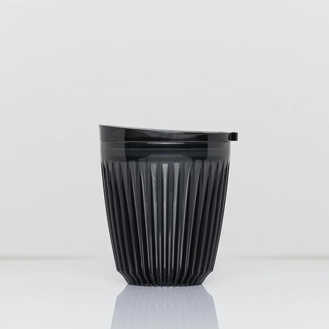 Huskee Renew Range Cup & Lid- Amber and Smoke - (6oz, 8oz, 12oz, 16oz) (Smoke, 8oz Cup & Lid)