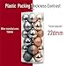 Yoland 24ct Barrel Plating Christmas Ball Ornaments Tree Decorations(40mm/1.57'' in) (Champagne)
