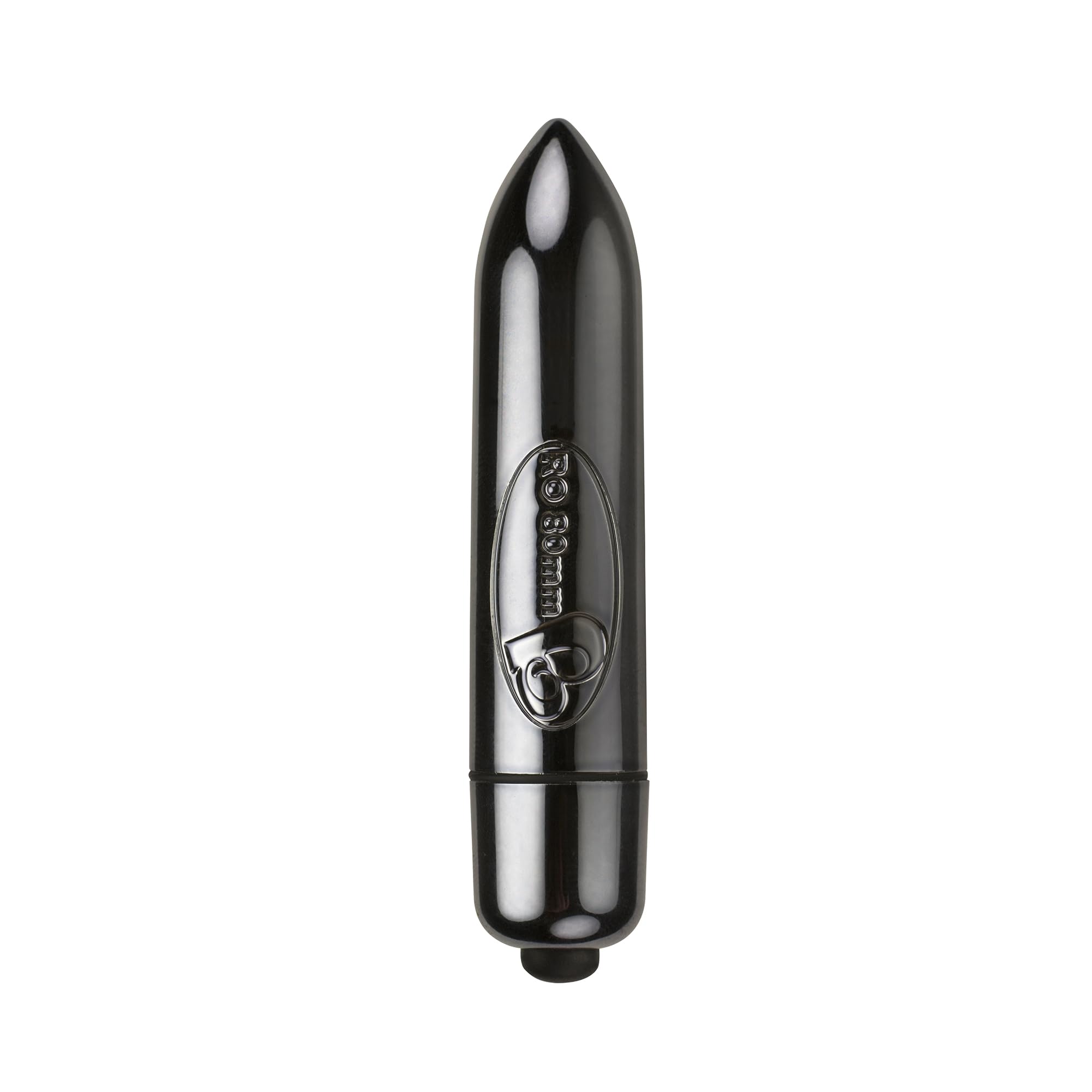 Rocks Off RO80 Midnight Metal Bullet Vibrator – 7 Modes (3 Speeds & 4 Patterns), Precision Tip for Targeted Stimulation, Compact, Water-Resistant, Quiet, 41g