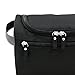 Hipiwe Mens Toiletry Bag Organizer for Travel Water Resistance Cosmetic Bag Hanging Dopp Kit Bag Portable Wash Gym Shaving Grooming Bag Bathroom Hygiene Dopp Kit for Men and Women (Black)