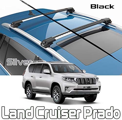 Toyota Land Cruiser Prado Roof Racks Cross Bars Rails Top Carrier Alu ...