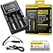 Nitecore D2 Digicharger Bundle with EASTSHINE EB182 Battery Box and Car Charger