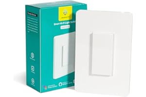 3-Way Zigbee Smart Light Switch, No Neutral Required, Single Switch, White, Wall Mount, Compatible with Alexa Google SmartThi