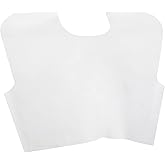 McKesson Exam Capes [100 Count] 3-Ply Paper Tissue, Disposable Medical Gowns, Front/Back Opening without Closure, White
