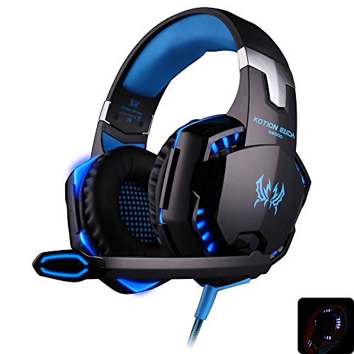 Kotion each g2000 gaming headset with hidden mic for computers ga…