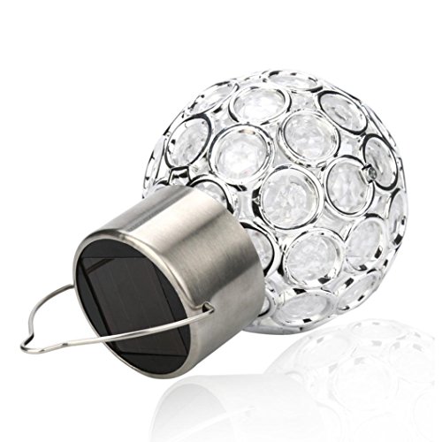 Kanzd Waterproof Solar Rotatable Outdoor Garden Camping Hanging LED Round Ball Lights (White) - Thumbnail 3