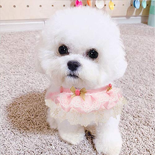 Aritan Personalized Pet Cat Dog Bandana Costume Apparel Triangle Scarf Accessories, Dress up Lace Breathable Bibs for Small and Medium-Sized - Thumbnail 3