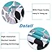 Krelymics 4 Piece Dahlia Pinnata Shower Curtain Sets with Non-Slip Rug, Toilet Lid Cover, Bath Mat and 12 Hooks, Flower Shower Curtain Durable Waterproof Bath Curtain