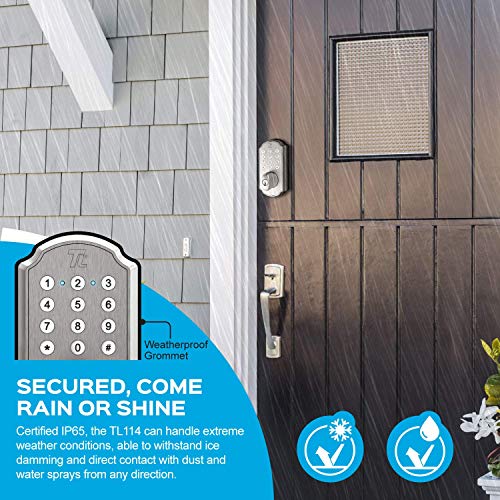 TURBOLOCK TL114 Keyless Door Lock with Keypad and Voice Prompts