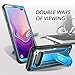 YOUMAKER Kickstand Case for Galaxy S10+ Plus, Heavy Duty Protection Full Body Shockproof Slim Fit Without Built-in Screen Protector Cover for Samsung Galaxy S10 Plus 6.4 inch - Blue