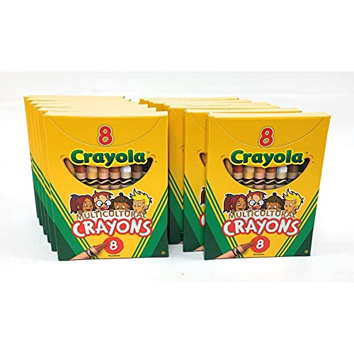 Large Regular Multicultural Crayons (Box of 8) Pricepulse