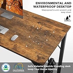 DUMOS 55 Inch Office Computer Desk Modern Simple