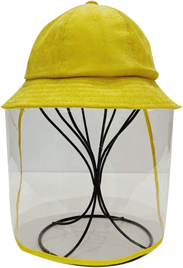 Malltop 4-8 Years Old Children Anti-spitting Protective Hat Face Shield Dustproof Cover Peaked Hat Cap