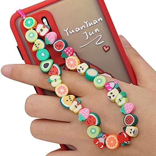 thumbnail image 2 of 2-Pack Crystal Bead Phone Wrist Straps - Flower Design Phone Lanyard For Security 2 of 11