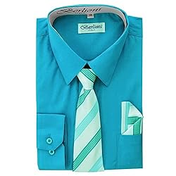 Boy's Dress Shirt, Necktie, and Hanky Set