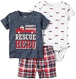Carter's Baby Boys' 3 Piece Plaid Diaper Cover Set