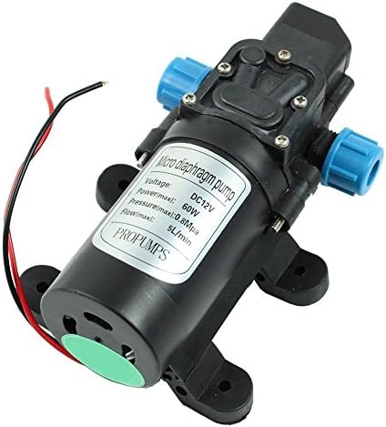 Mini Electric Water Pump DC 12V 60W High Pressure Micro Diaphragm Water Pump Automatic Switch 5L/min ntelligent