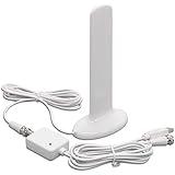 [2020 New] Chaowei Amplified HD Digital TV Antenna Indoor with Detachable Signal Booster,16.5ft Long Cable,Magnetic Base,60-8