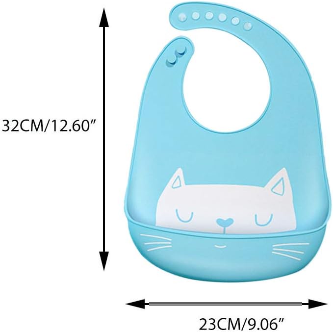 Bavoir Silicone Enfant Grande Poche Leger Impermeable Manyo Bavoir Bebe Silicone Souple Orange Bavoir Plastique Recuperateur Ajustable Chat Mignon Le Repas De Bebe Bebe Puericulture Dwteam In