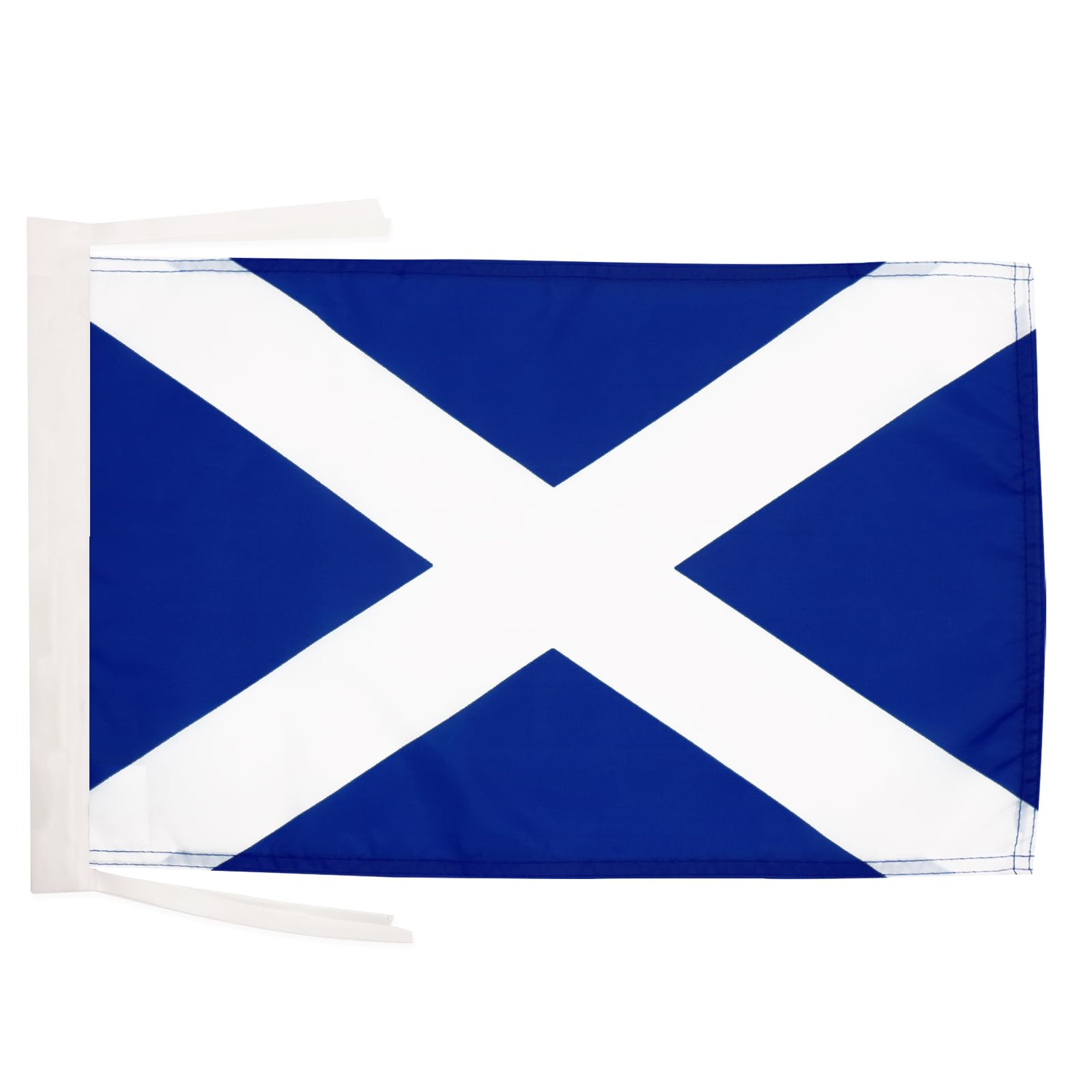 AZ FLAG - Scotland Flag - 18'' x 12'' - 100% Polyester Scottish Small Banner with Two Cords - Fade Resistant - Vivid Colors - 18x12 in - 45x30 Cm