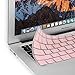 GMYLE MacBook Air 13 Inch Case A1466 A1369 Old Version 2010 2017, Handle Carrying Sleeve Bag, Keyboard Cover 3 in 1 Set (Pink Marble & Pink)
