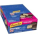 PowerBar  Protein Plus Bars, Cookies and Cream, 20g Protein, 2.15 Ounce Bars (Pack of 15)
