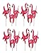 12 Mini Pink Flamingos w/ Twirling Wings - Lawn Decor