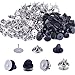 BronaGrand 100 Pieces Copper Tie Tacks Blank Pins with 100 Pieces Butterfly Clutch Pin Backs