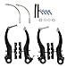 JLER Aluminum Alloy Mountain Bicycle V-Brake Linear Caliper, Rim Brake Kit for Beach Bikes, 110mm, 2 pairs (Black)thumb 1