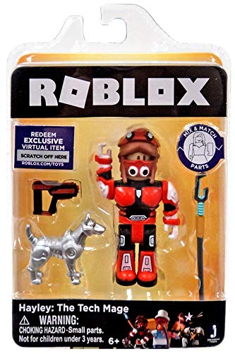 Roblox Gold Collection Hayley: The Tech Mage Single Figure Pack with Exclusive Virtual Item Code