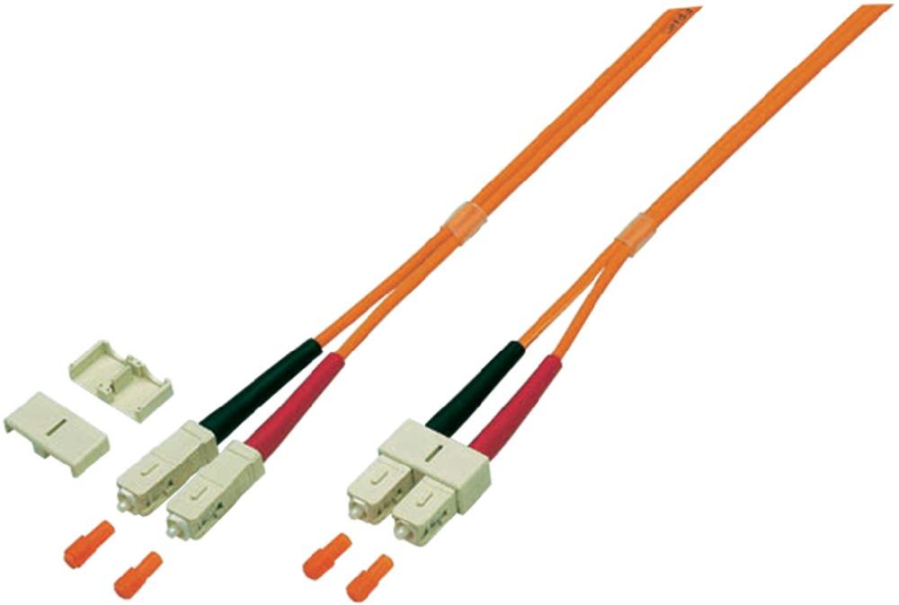 EFB-Elektronik Duplex Jumper SC-SC 50/125, OM3, LSZH, Aqua, 3.0 mm, 15 m