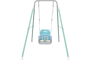 YOZOIA Multifunctional Toddler Swing, Foldable Baby Swing Outdoor & Indoor Use, Easily Installable and Storable (Blue)