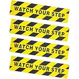 LlifetimeU 4 Pcs Watch Your Step Sign- Watch Your
