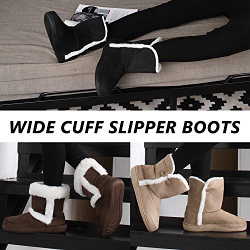 Home Slipper Men's Slipper Boots Super Soft Cozy Slippers Warm Fleeced