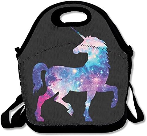 Xiisxin Galaxy Unicorn Lunch Tote Bag - Large &amp; Thick Insulated Tote - Suit For Men Women Kids