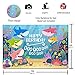 Daniu Cartoon Shark Backdrop Blue Ocean Shark Birthday Party Baby Shower Background Baby Shark Party Supplies Baby Shark Banner Photography Backdrops Photo Studio Props 7x5FT 210cmx150cm