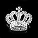 Boho Victoria King Queen Crown Brooch Pin Silver Wedding Xmas