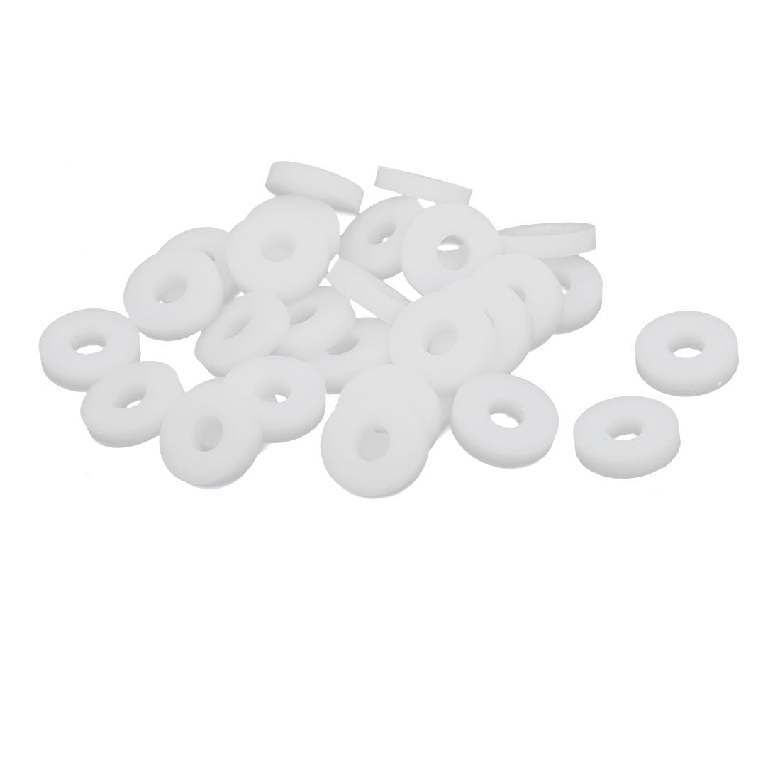 sourcingmap PTFE Flat Washers 8.5mm OD 3mm ID 2mm Thickness Sealing Gasket for Faucet Pipe Water Hose, White, Pack of 30 โ image 1