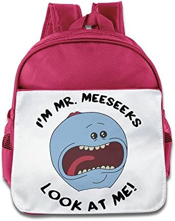 Custom I'm Mr. Meeseeks Look At Me Children Shoulders Bag For 1-6 Years Old Pink