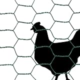Suregreen Green PVC Coated Chicken Wire Mesh Roll 600mm x 10m 50mm Holes view 5