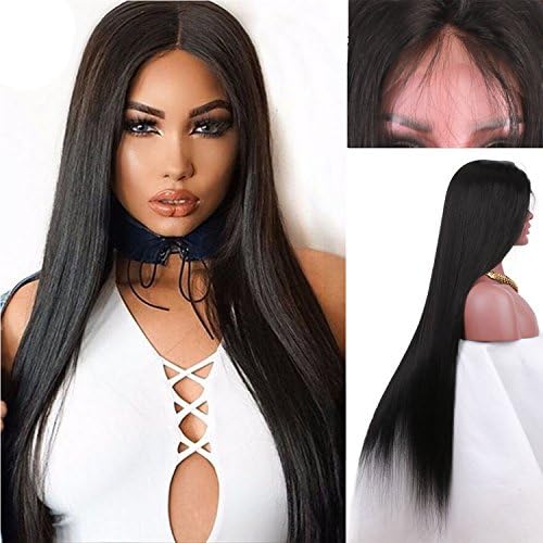 COLODO Hair 9A Brazilian Lace Front Wigs Straight Human Hair Glueless Lace Front Wigs for Black Women with Baby Hair 28 Inch