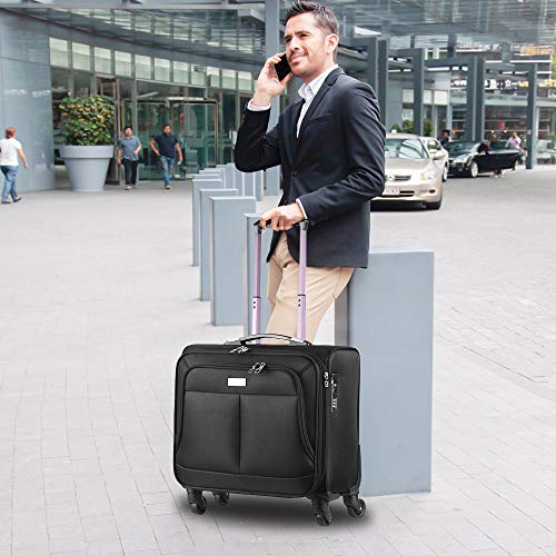 AirTraveler Rolling Briefcase 4 Wheels Rolling Laptop Bag Computer